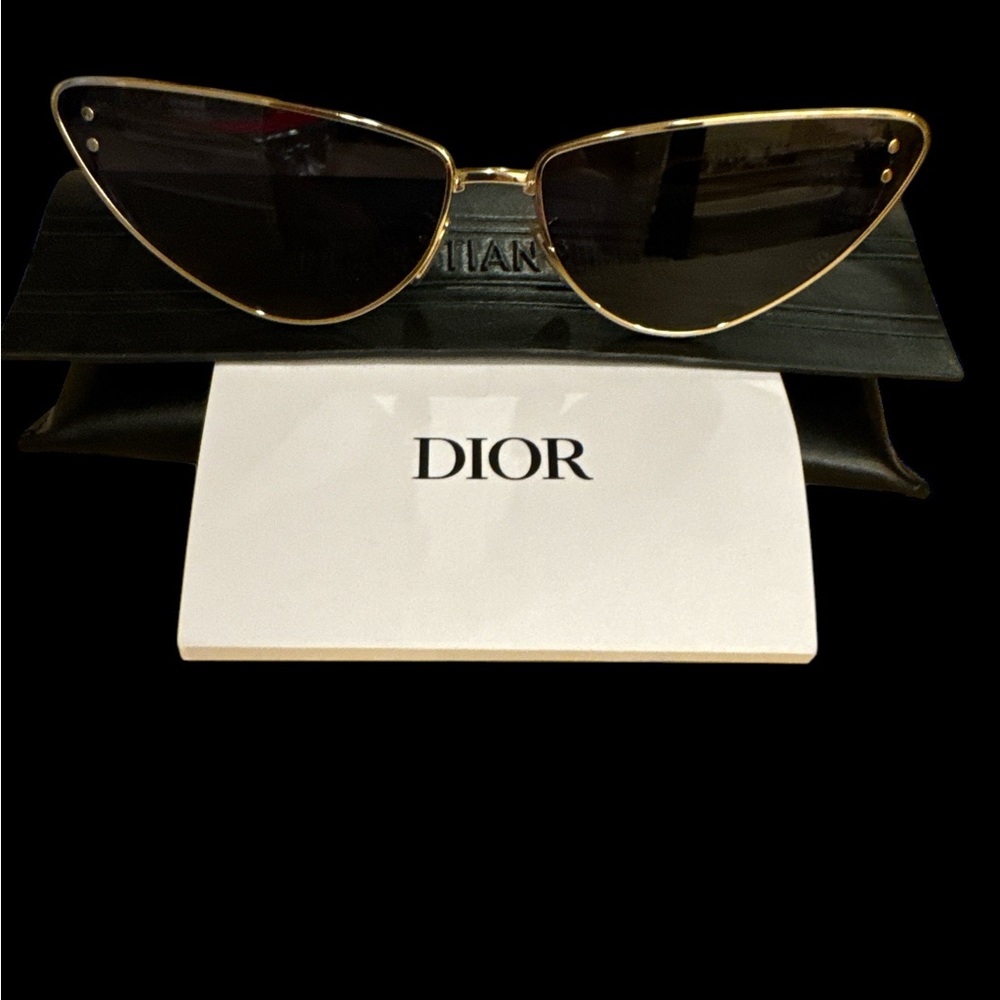 Dior Eyewear missdior cat eye gold rim